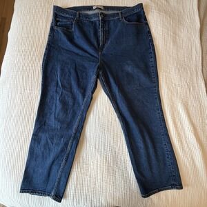 Abercrombie & Fitch The Ankle Straight Ultra High Rise Blue Jean PlusSize 35/20R